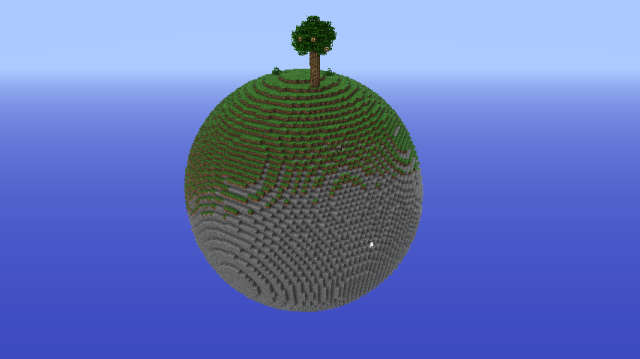 I Built a Planet in Minecraft Hardcore 
